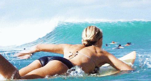 Blonde surfer girl nude pussy