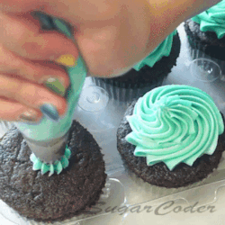Cattail reccomend through green slime cupcakes