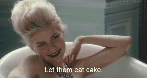 When eating cake gets