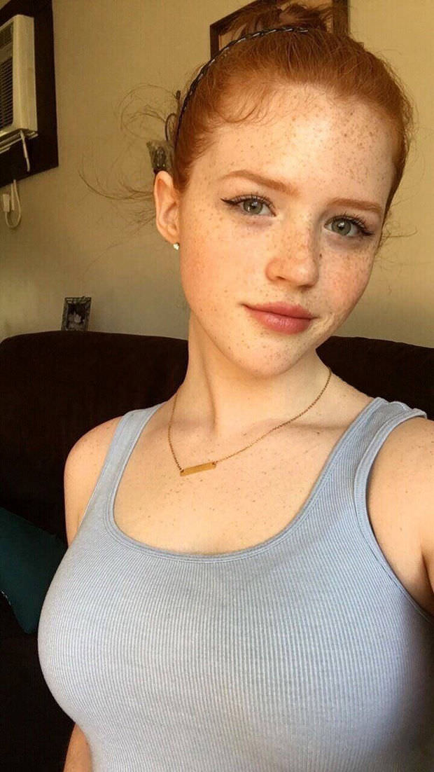 Ultra freckles redhead model