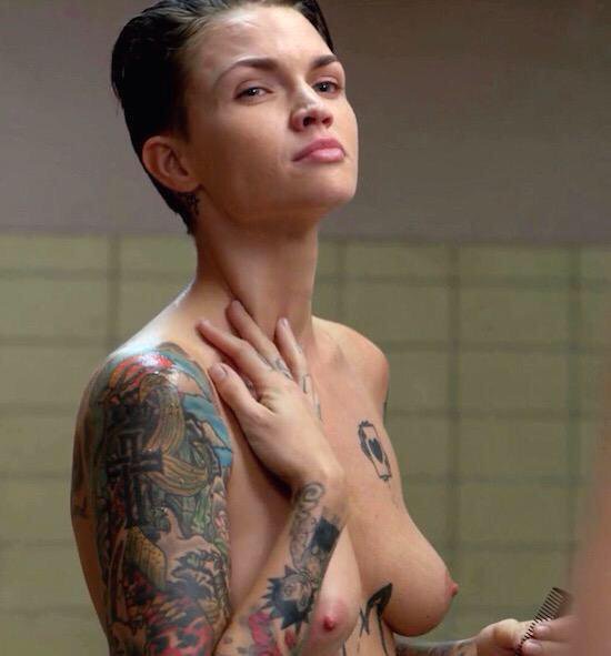 Ruby rose topless scene from