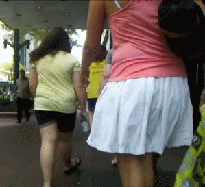 Sugar P. recomended skirt mini public walking sexy tight
