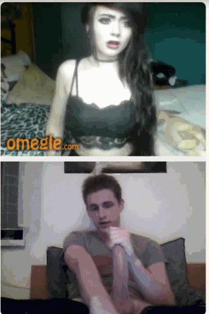 Omegle girl helps dick