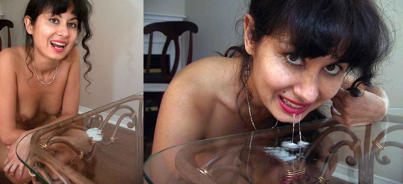 best of Licking glass smut table from
