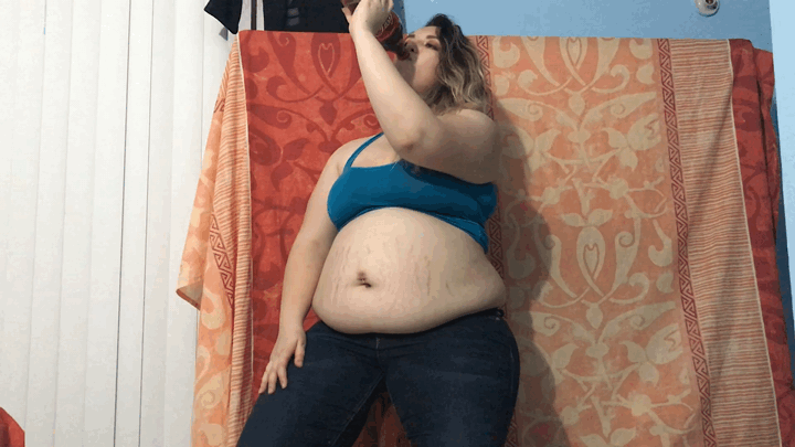 Coke chugging belly burps