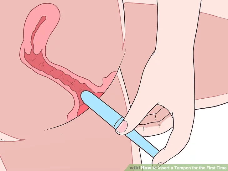 Pussy pushes tampon hands