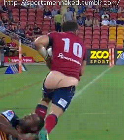 best of Exposed butt rugby player