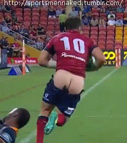 best of Exposed butt rugby player