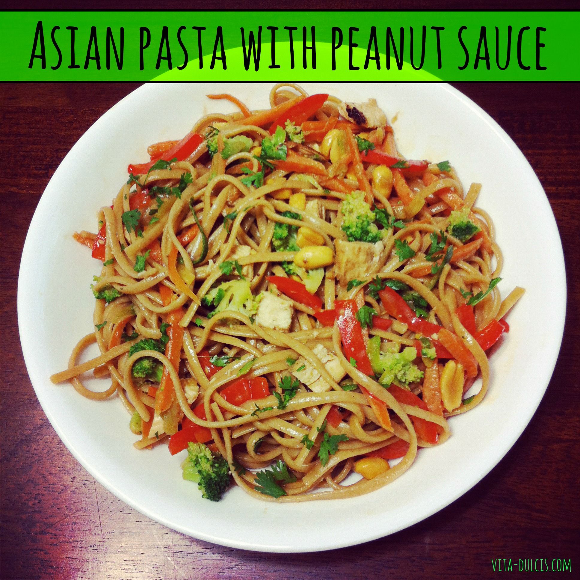Vinegar reccomend Asian sauce for pasta